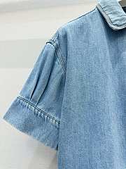 Loewe Short sleeve shirt in denim - 5