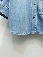 Loewe Short sleeve shirt in denim - 3