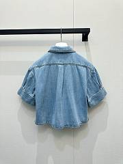 Loewe Short sleeve shirt in denim - 4