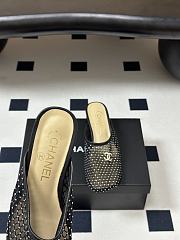 Chanel Mesh & Lambskin Mules black - 3