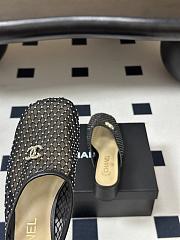 Chanel Mesh & Lambskin Mules black - 5