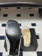 Chanel Mesh & Lambskin Mules white - 6