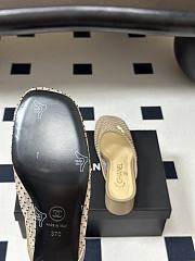 Chanel Mesh & Lambskin Mules beige - 5