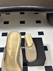 Chanel Mesh & Lambskin Mules beige - 4