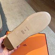 Hermes Trip espadrille Natural leather sole light gray - 5
