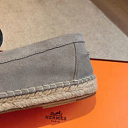 Hermes Trip espadrille Natural leather sole light gray - 3