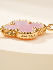 Vca pink mother-of-pearl floral five-petal bracelet - 5