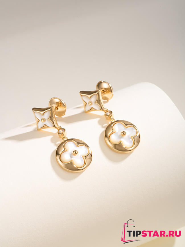 Louis Vuitton Mother-of-Pearl Stud Earrings - 1