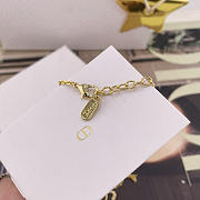 Dior D Hollowed-out Four-Leaf Clover Necklace - 5