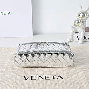 Bottega Veneta Bang Bang Metallic Leather Vanity bag silver - 6