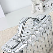 Bottega Veneta Bang Bang Metallic Leather Vanity bag silver - 4