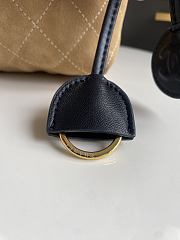 Chanel Clutch with Leather Strap Camel Suede - 4