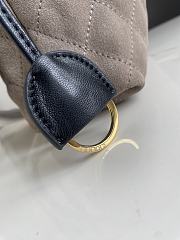Chanel Clutch with Leather Strap Taupe Suede - 6