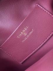 Chanel Clutch with Leather Strap Taupe Suede - 5