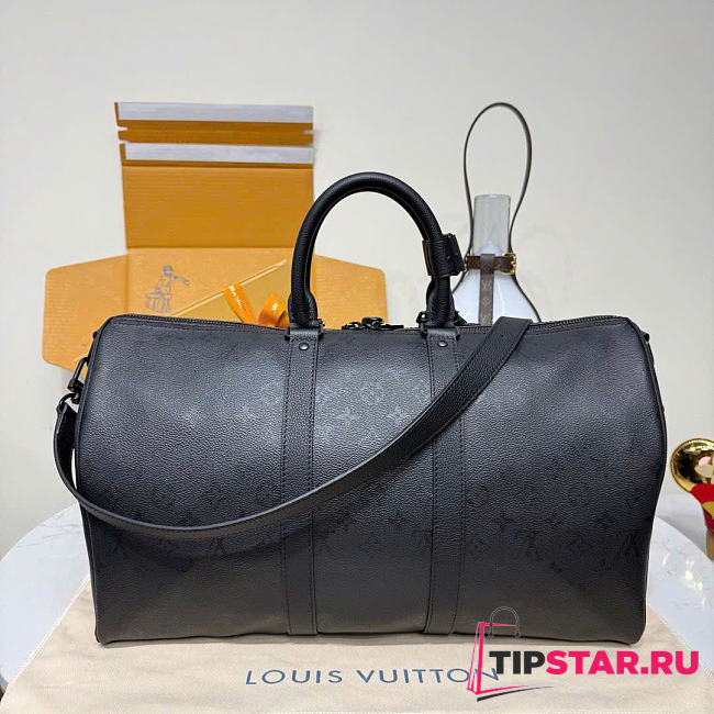 Louis Vuitton Keepall 45 Monogram Midnight Black - 1