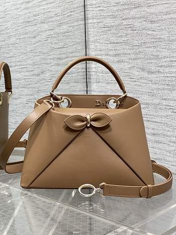 Dior Small Cigale Bag Myosotis Brown