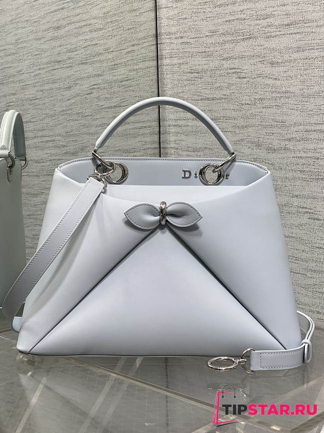 Dior Large Cigale Bag Myosotis White - 1