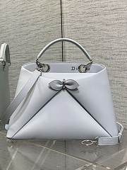 Dior Large Cigale Bag Myosotis White - 1