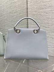 Dior Large Cigale Bag Myosotis White - 3