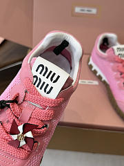 Miu Miu Mary Jane Style German Training Casual Shoes Pink - 6