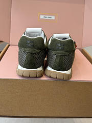 Miu Miu Mary Jane Style German Training Casual Shoes Green - 6