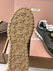 Miu Miu Mary Jane Style German Training Casual Shoes Green - 5