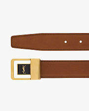 YSL | Buckle belt in leather 3cm - 2