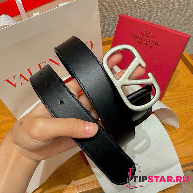 Valentino VLogo Matte Buckle Belt 3cm - 1