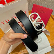 Valentino VLogo Matte Buckle Belt 3cm - 2