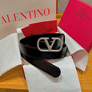Valentino VLogo Matte Buckle Belt 3cm - 3