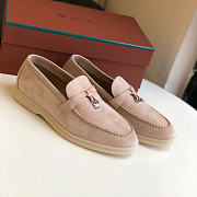 Loro Piana Summer Walk Loafers In Blush Suede - 2