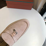 Loro Piana Summer Walk Loafers In Blush Suede - 3