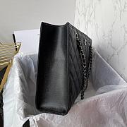 Chanel Classic CC Shopping Tote Bag In Black - 5