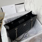 Chanel Classic CC Shopping Tote Bag In Black - 4