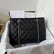 Chanel Classic CC Shopping Tote Bag In Black - 3