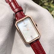 Tissot Red Mother-of-Pearl Watch-White - 4