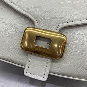 Balenciaga Clicca Shoulder Bag Medium in Muscade White - 5
