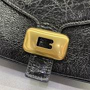 Balenciaga Clicca Shoulder Bag Medium in Muscade Black - 4