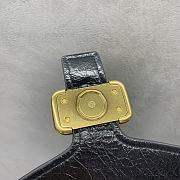 Balenciaga Clicca Shoulder Bag Medium in Muscade Black - 3