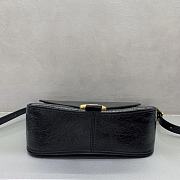 Balenciaga Clicca Shoulder Bag Medium in Muscade Black - 2