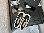 Chanel Classic Black & White Mary Jane Flats - 5