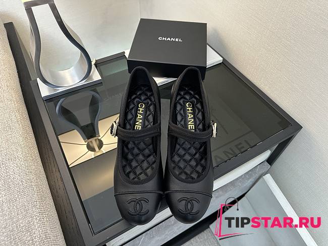 Chanel Black Mary Jane Heels - 1