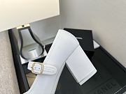 Chanel White Mary Jane Heels - 5