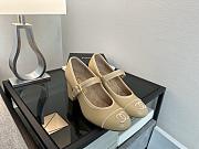 Chanel Beige Mary Jane Heels - 1