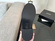 Chanel Black Pearl Chain Loafers - 2