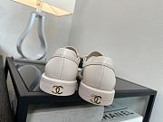 Chanel Ivory Pearl Chain Loafers - 6