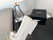 Chanel Ivory Pearl Chain Loafers - 3