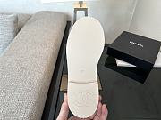 Chanel Ivory Pearl Chain Loafers - 2