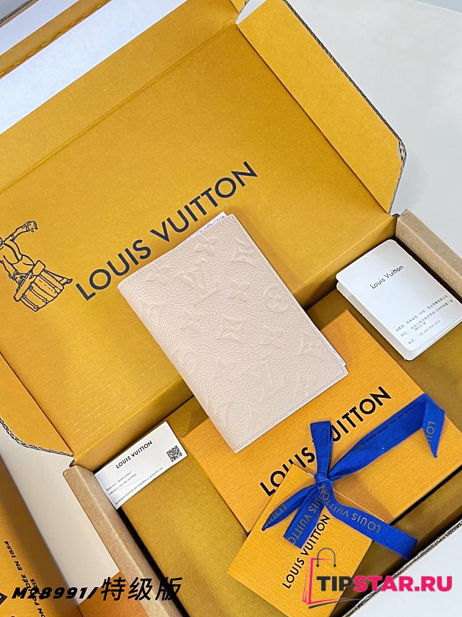 Louis Vuitton Passport Cover Monogram Empreinte Leather Beige - 1