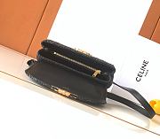 Celine Teen Nino Bag In Raffia And Calfskin Black - 6